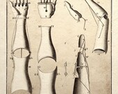 Steampunk Art Print Mechanical Arm Design