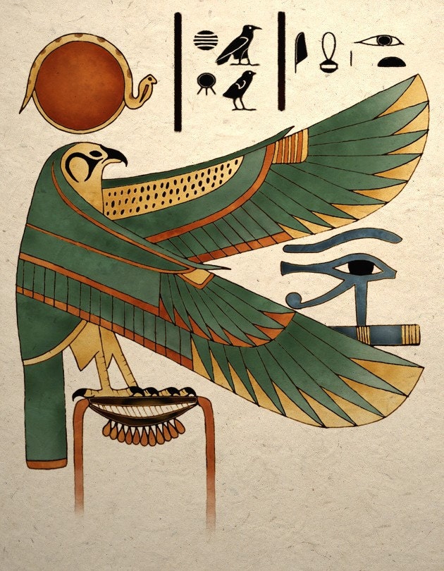 Ancient Egyptian Falcon Art Print
