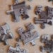 black and white civil war mini pictures- 30 puzzle pieces for your crafts