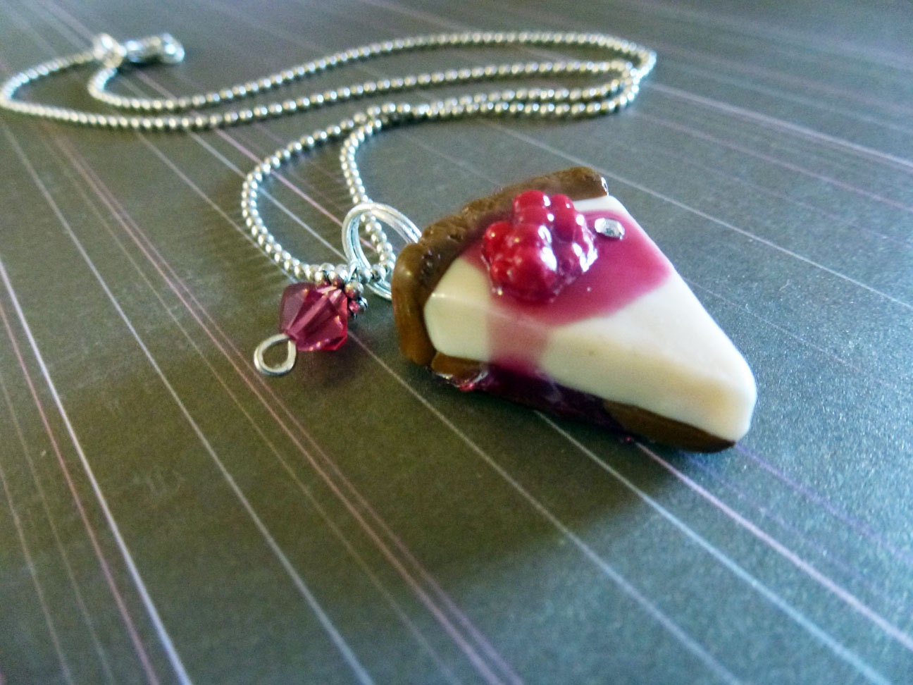 Cherry Cheesecake Scented Necklace