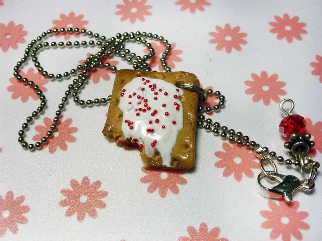 Cherry  Poptart Scented Necklace