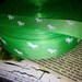 7/8" White Polo HORSE on GREEN Grosgrain sold by the yard