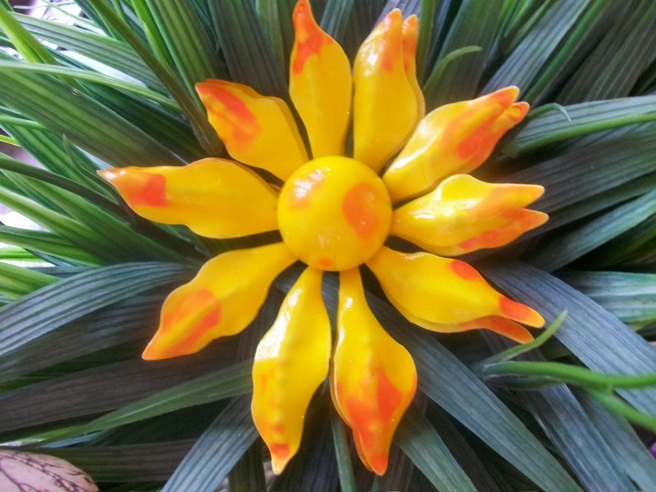 It's Gonna Be A Bright Sun-Shiny Day - Vintage Yellow Enamel Flower Brooch, Spring Summer, Mad Men Style, Mother's Day Gift