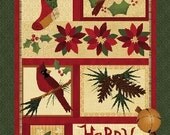 Wintersong Cardinal Fabric Panel 24" x 44"