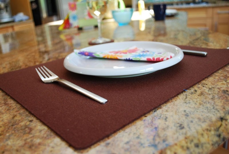 Rectangular Designer Felt Place Mats