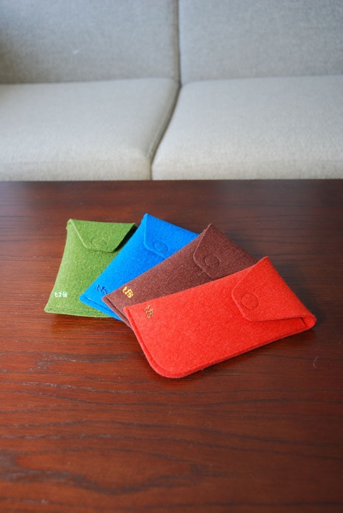 Designer Felt Eyeglass Cases by TheFeltStore on Etsy