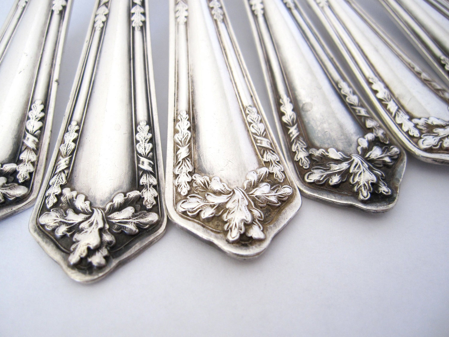 Vintage Fair Oaks 1913 Spoons by Wm Rogers & Sons Silverplate Set of 8