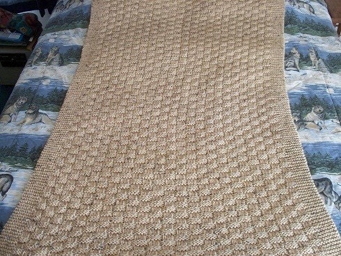 Pattern Basket Weave Afghan Blanket Knitting Instructn | eBay