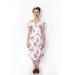 r e s e r v e d for juliaannata Vintage dress / 80s floral scallop day dress / size L