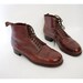 Vintage boots. Bally brown leather ankle boots. size eur 42