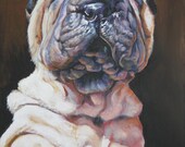 Sharp Pei art print CANVAS print of LA Shepard painting 8x10