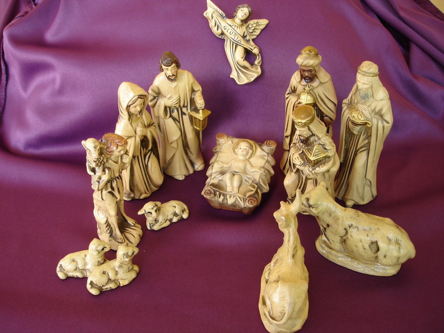 nativity figures vintage ceramic set made in japan by nativity figures vintage ceramic set made in japan by