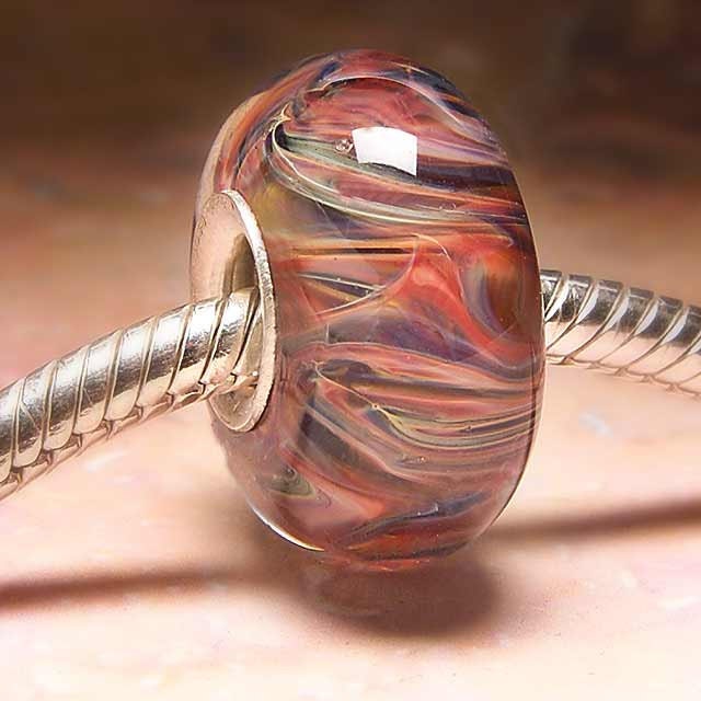 SASSY GIRL European Glass Lampwork Cored Bead Charm