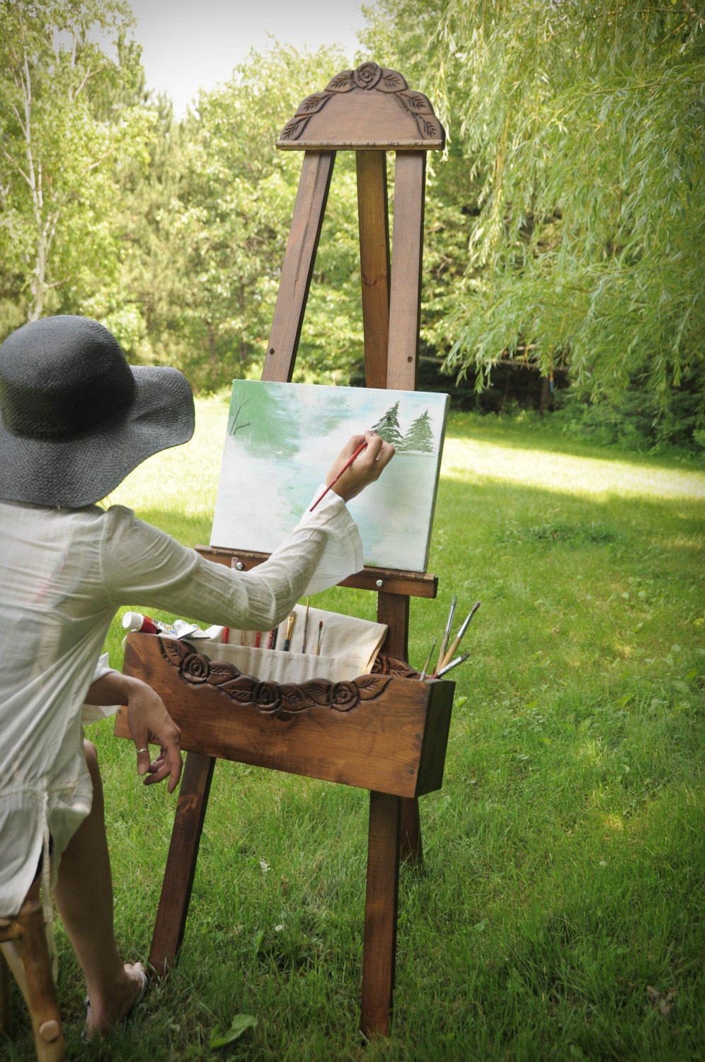 artist easel. painters easel,