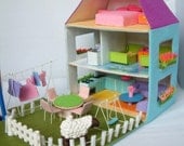 felt doll house