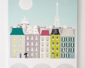 Paris - Large Textiles Canvas Print