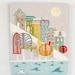 Hill houses - San Francisco inspired, Textiles Canvas print