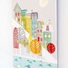 Hill houses - San Francisco inspired, Textiles Canvas print