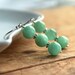 Peas in a Pod - Handmade Sterling Silver Aventurine Green Earrings