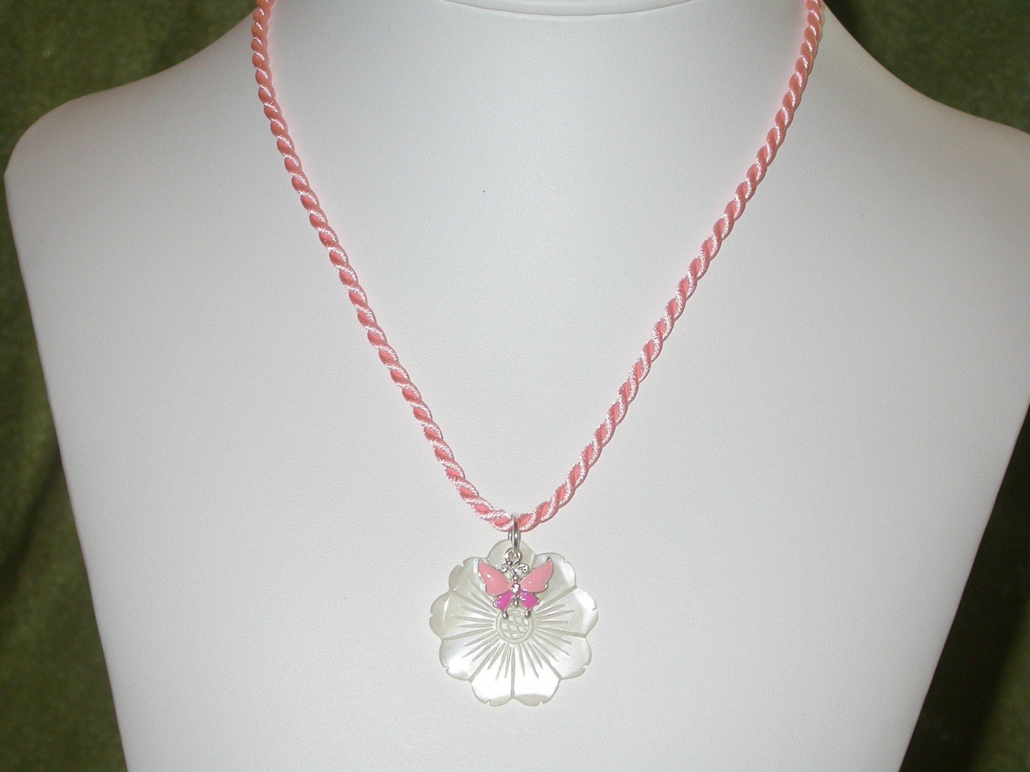 Butterfly Flower Necklace