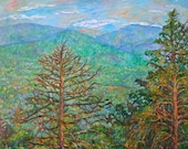 Ranges Near Arnold Valley Art Original Oil Impressionist Painting by Award Winner Kendall Kessler