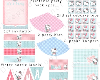Hello Kitty Party Printable Pack
