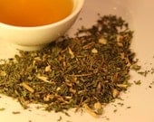 Immunity Boost / Organic Green Tea with Echinacea and Mint / Zanitea Loose Leaf Blend Makes 10 to 12 Cups