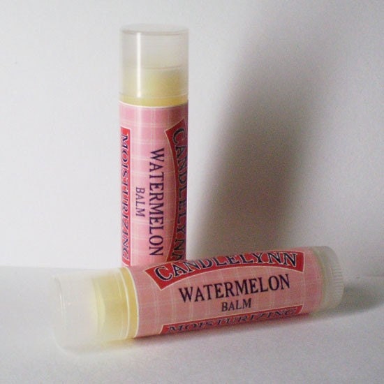 Juicy Watermelon Lip Balm by Candle Lynn - Made with Organic Shea and Cocoa Butters