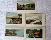 Vintage postcard set Landscape Cityscape People EARLY CENTURY Souvenir Nostalgic panorama vista post card PRINT
