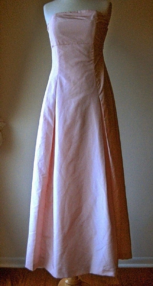 GOWN formal PROM WEDDING Dress Pink Bridal Long Chiffon