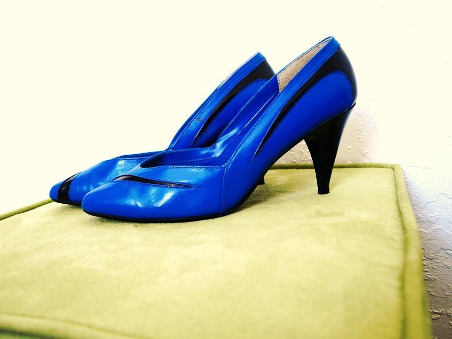 Size 8 Medium 1980s Footworks High Heels