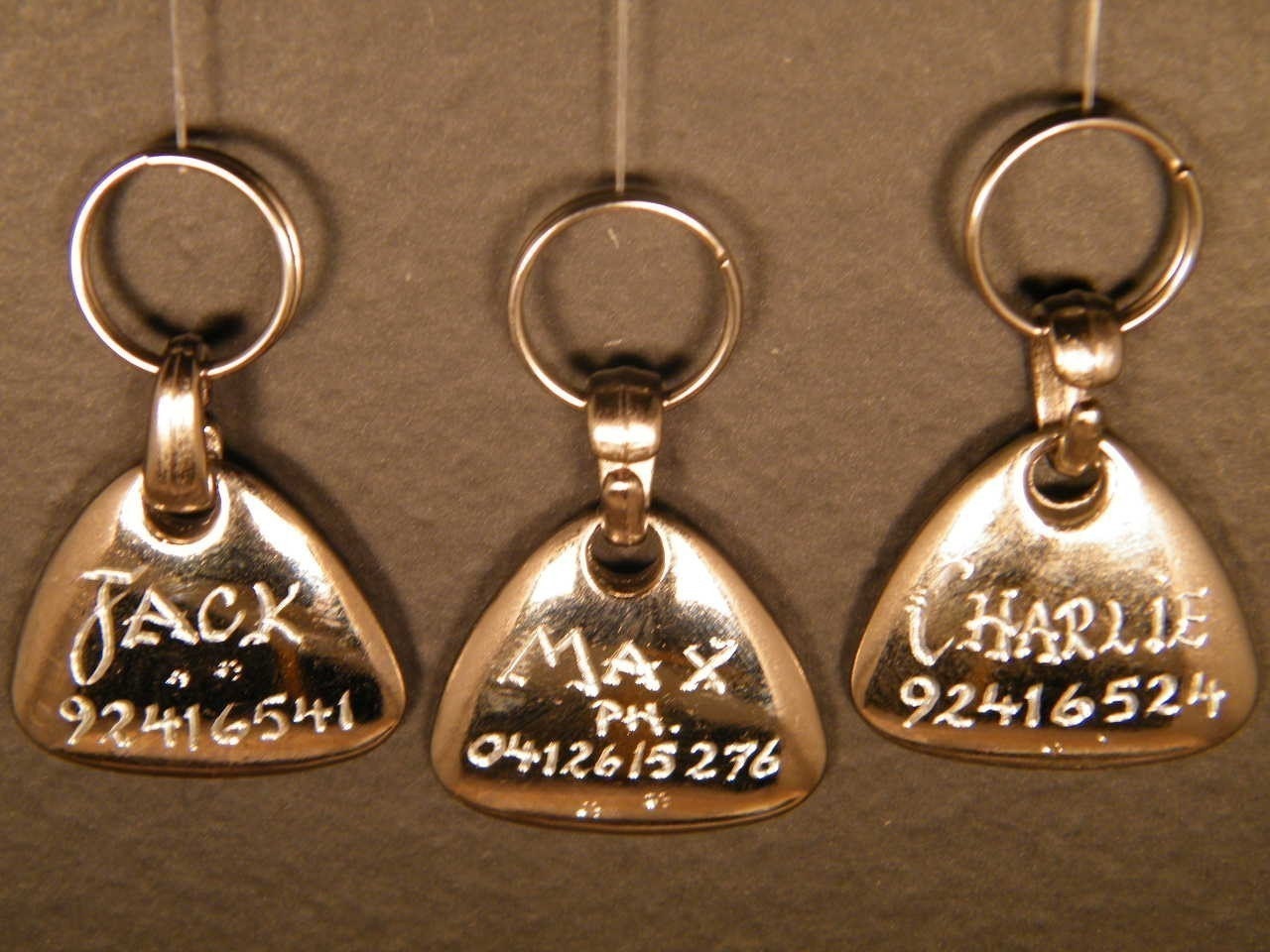 HandEngraved ....PusssKat ... -Pet CAT ID TAGS - BUY 2 TAGS only 20