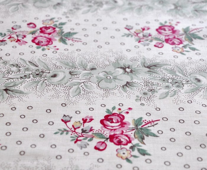 1930s french floral fabric