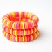 Bracelet Bright Colorful Neon Red Hot Pink Tangerine Orange Yellow Cuff tbteam geometric fall fashion free shipping