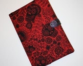 Calavera Rojo - Kindle, Nook Simple Touch, Nook, or Nook Color, Kobo eReader Cover