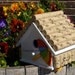 Reversed for Elise  Cyber Monday Sale wine cork bird house/beach retreat for your feathered friends for winter