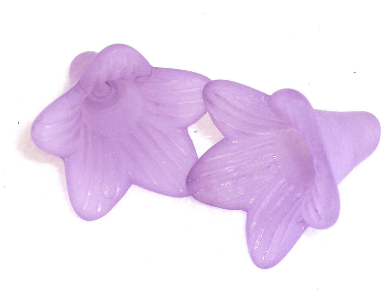 Trumpet Flower Large Purple 22mm (4)
