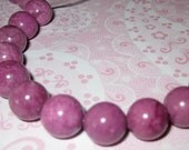 Magnesite 12mm Round Beads Plum (4)