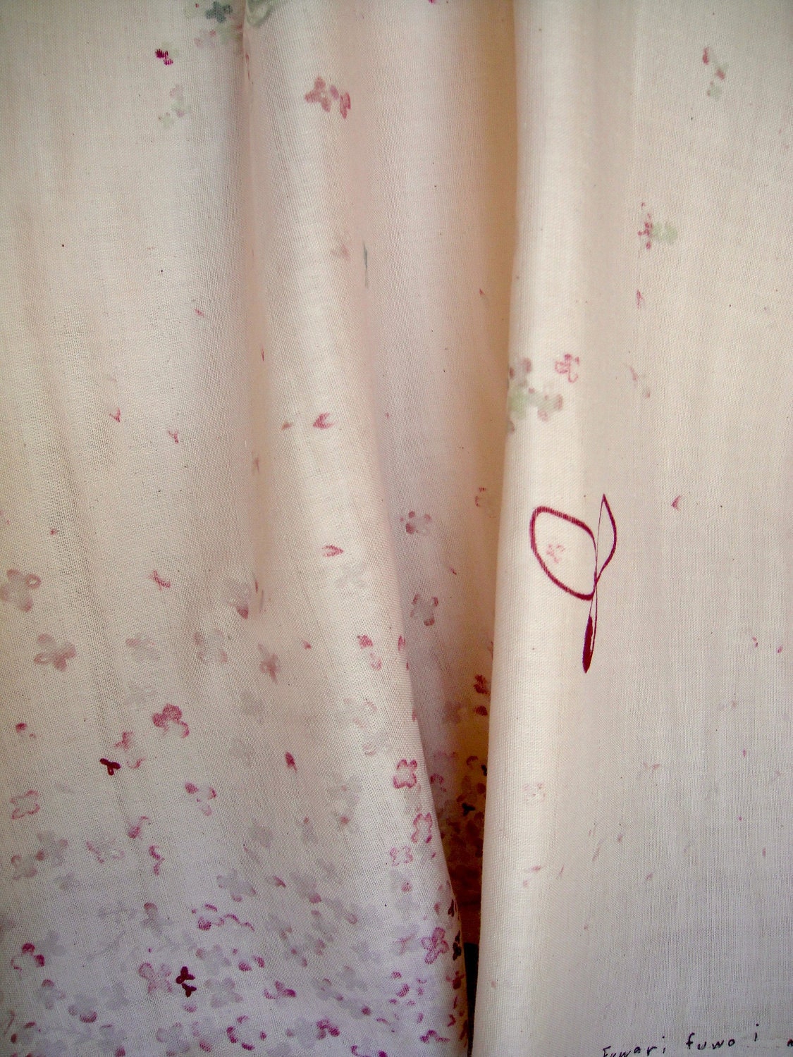 LAST PIECE 50cm Cotton doublegauze fabric japanese nani IRO Fuwari purple,sage