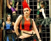 DEATH ROCK CHEERLEADER Mini pleat skirt and Top