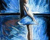 Ballerina 8 X 10 fine art painting print