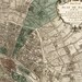Antique Paris Map "Plan de Paris" - Victorian French Vintage Map Engraved - Elegant Grey Green Map