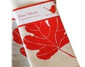 Linen Tea Towel - Fig Leaf