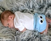Hootie Whooo Diaper Cover in Blue