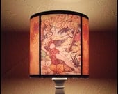 Hawaiian Pinup Lamp Shade Lampshade pin up - comic book, rockabilly, psychobilly, tiki decor, pin up decor, tropical decor