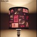 Pink Horror Lamp Shade Lampshade - Night of the living dead, neon pink, horror decor, halloween, geek