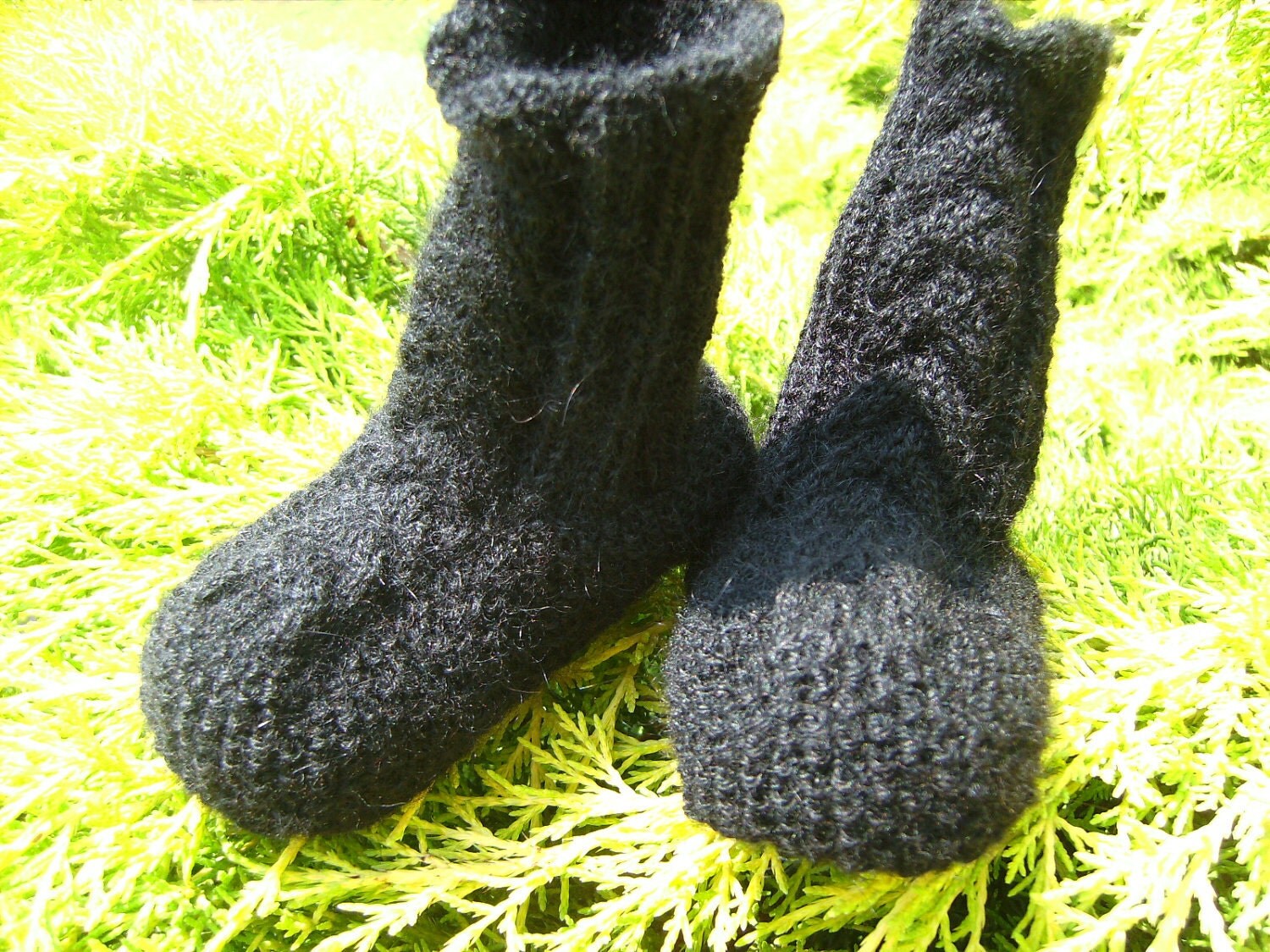 green sock bootie