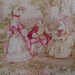 French Pink Toile Marie Antoinette Pillow RESERVED FOR ANITA
