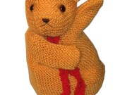 Sweet PUPPET TEDDY Bear Pdf email Knit PATTERN