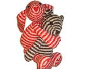 Bonnie The striped BUNNY PDF Email Knit PATTERN